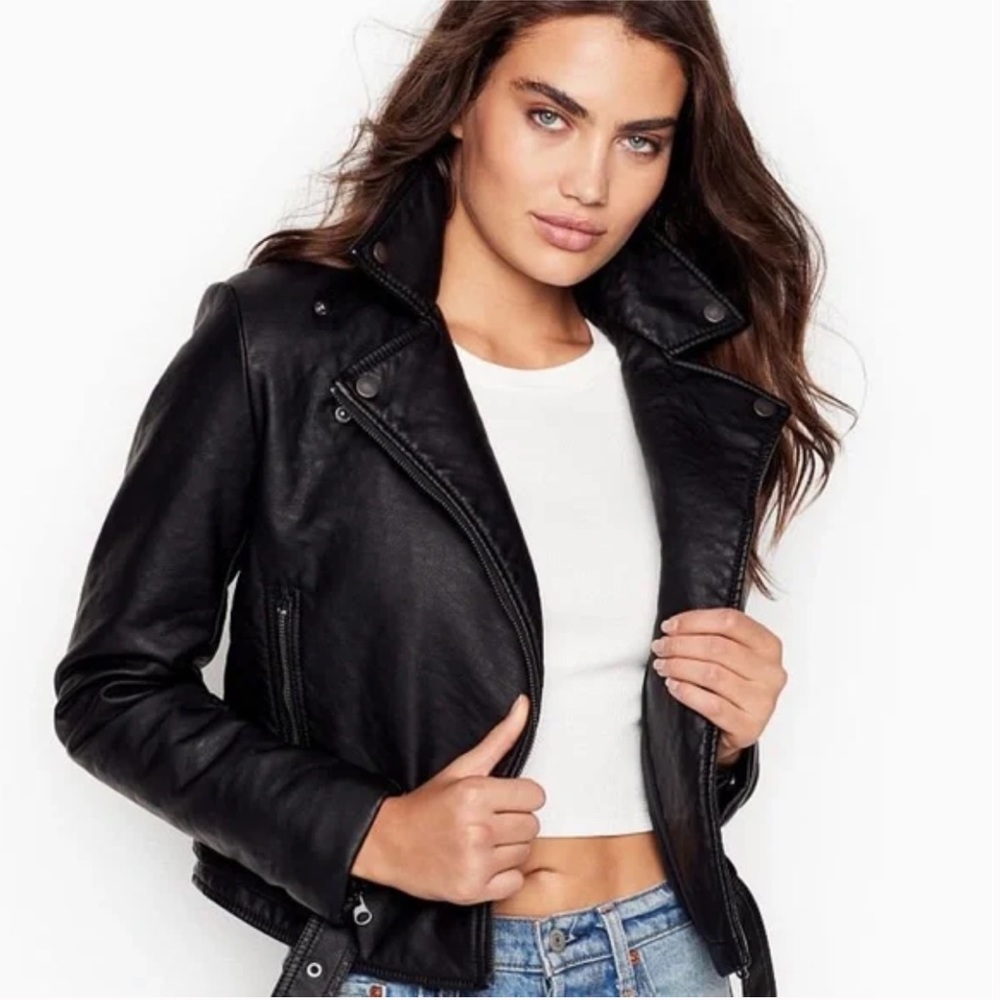 Victoria’s Secret Moto leather jacket